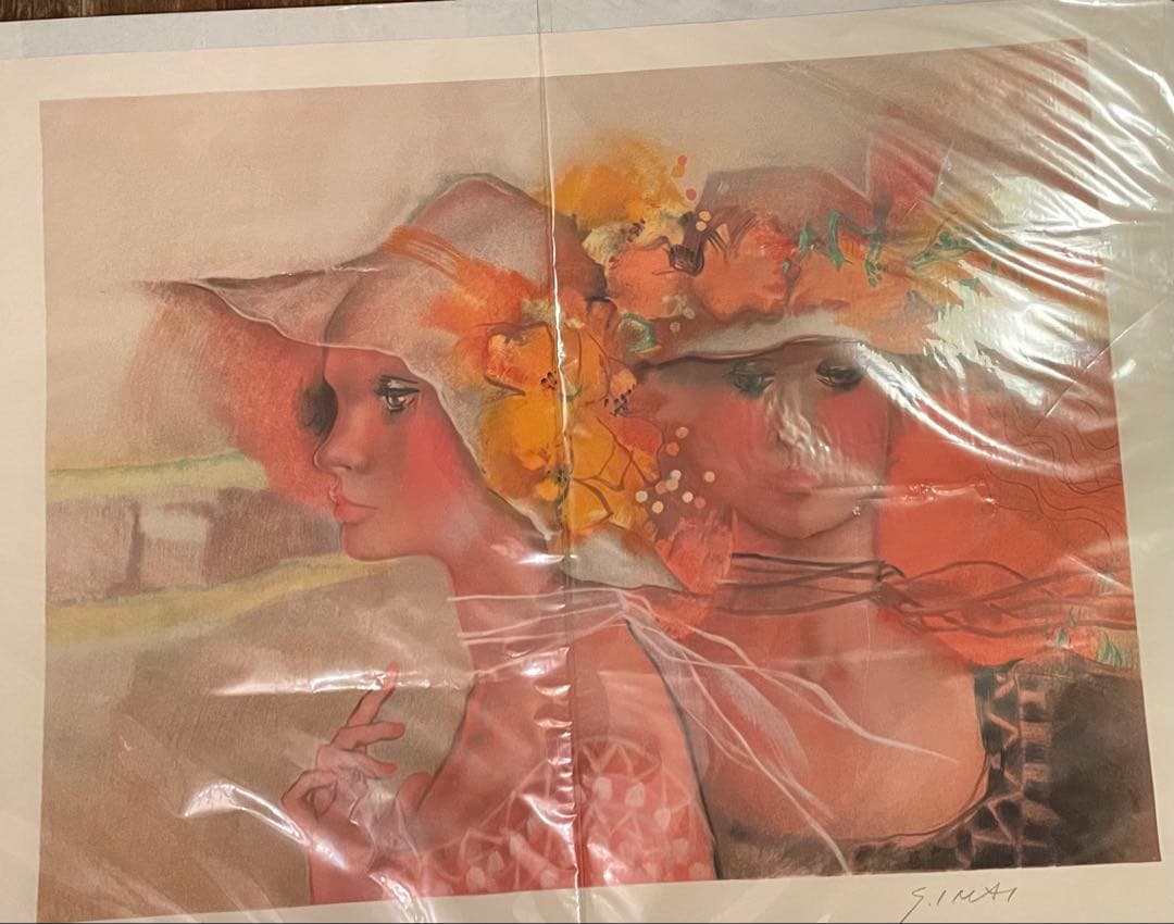 今井幸子　リトグラフ　限定250部　署名