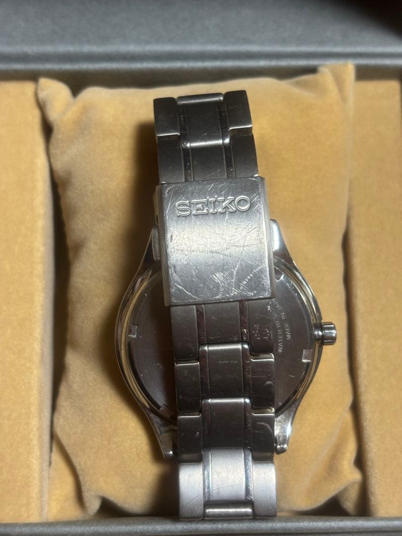 SEIKO セイコーコレクション チタンメンズ ソーラー腕時計SBPX101