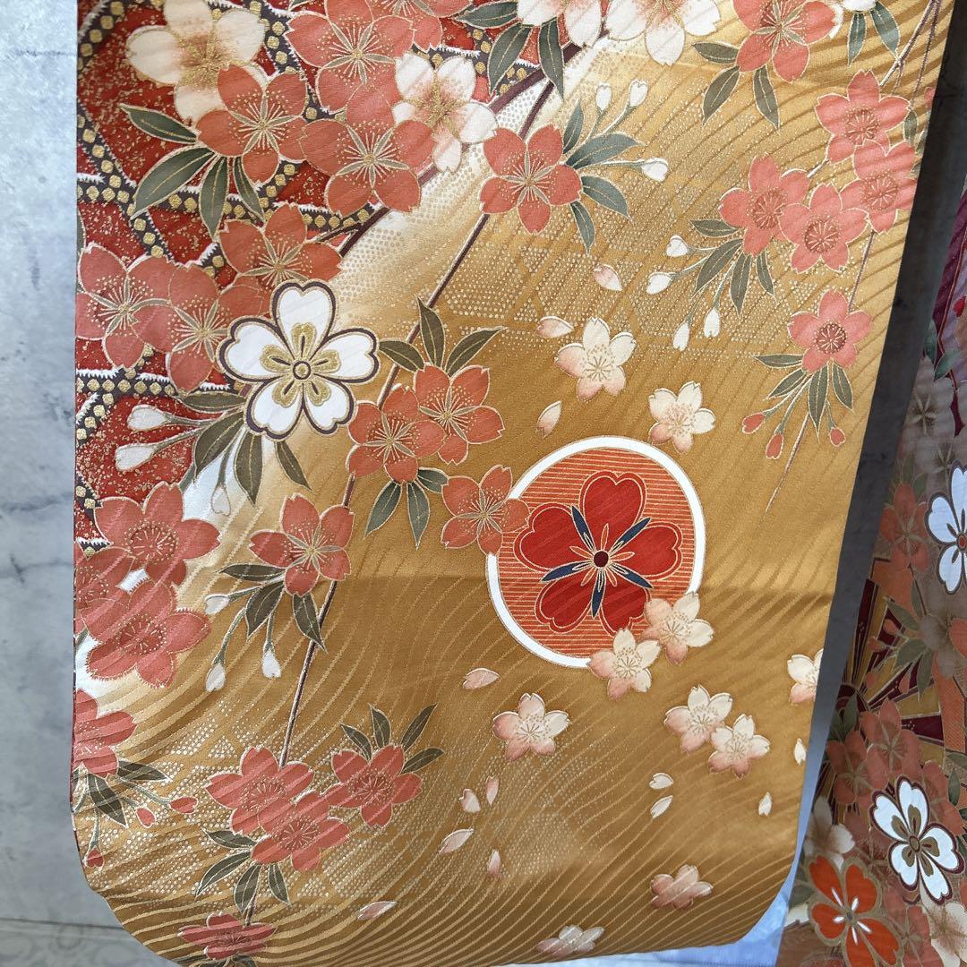 振袖　フルセット　正絹　古典柄　華やか　成人式　２０歳　ふりそで　m5
