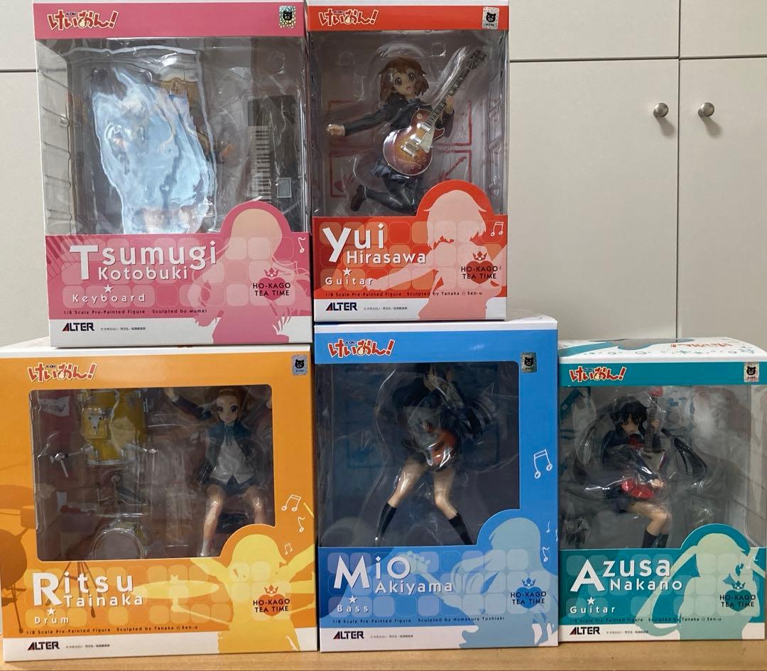 【美品、一部難あり】アルター／けいおん！1/8スケールフィギュア5体セット