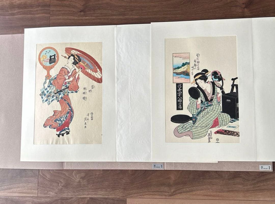 江戸後期.三大家おんな絵.20集.英泉.広重.国貞.原寸復刻.大錦版