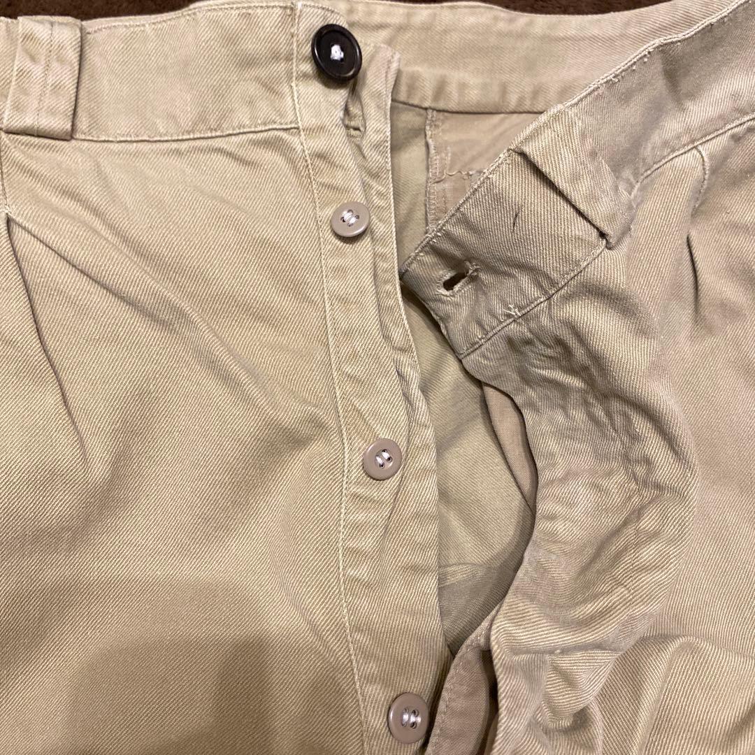60's French Army M-52 コットンツイルチノトラウザー