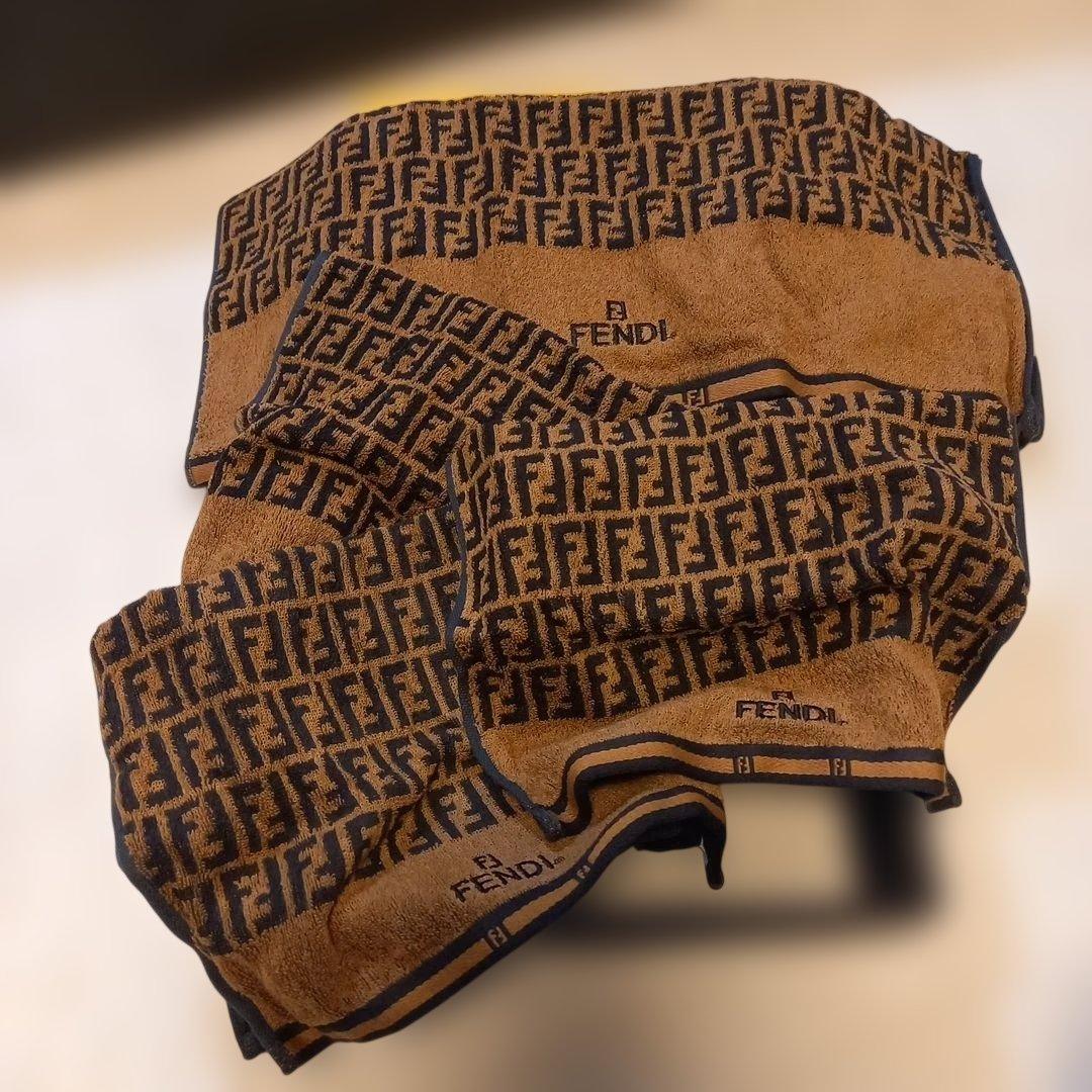 FENDI タオルセット バスタオル、フェイスタオル、ハンドタオル