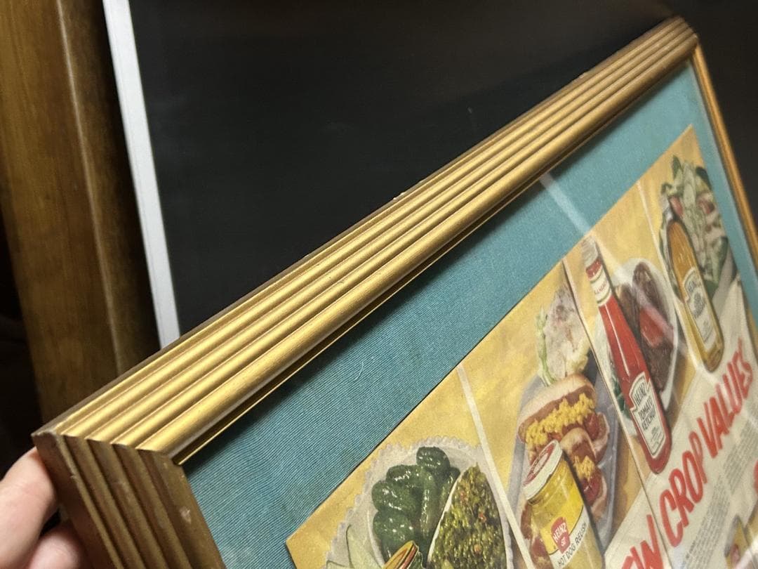 HEINZ ケチャップ　広告アート額縁 インテリア ビンテージ LIFE　雑誌