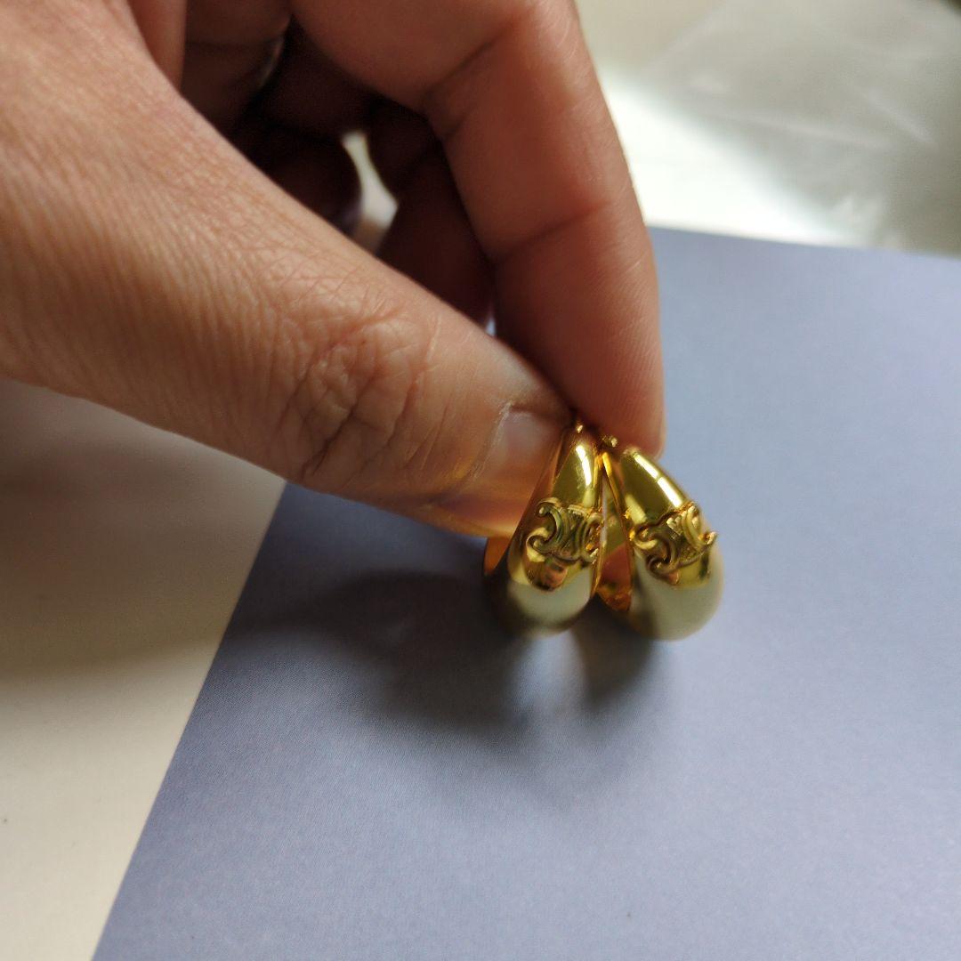 ゴールド フープピアス