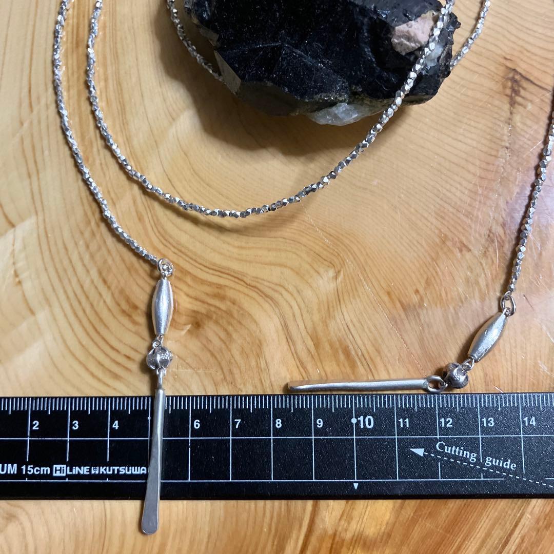 りゅうりゅう様御専用カレンシルバーフリースタイル　ロングネックレス110cm