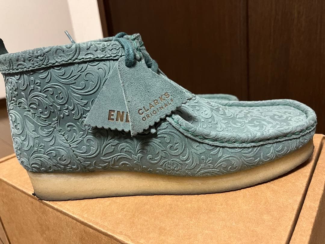 【希少】clarks wallabee END.oxford flowers