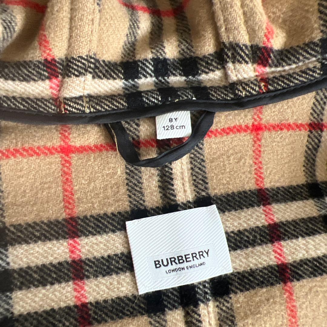 ☺︎tieさま専用☺︎ BURBERRY フード付きダッフルコート 8Y 128㎝