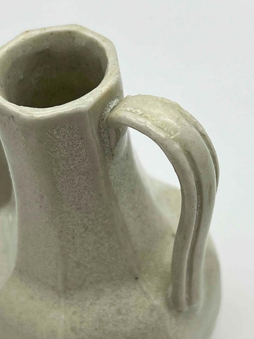 宋時代　青白磁 湖田窯水注　蓋付き 影青執壺　水注　水指　水差し(F-99)