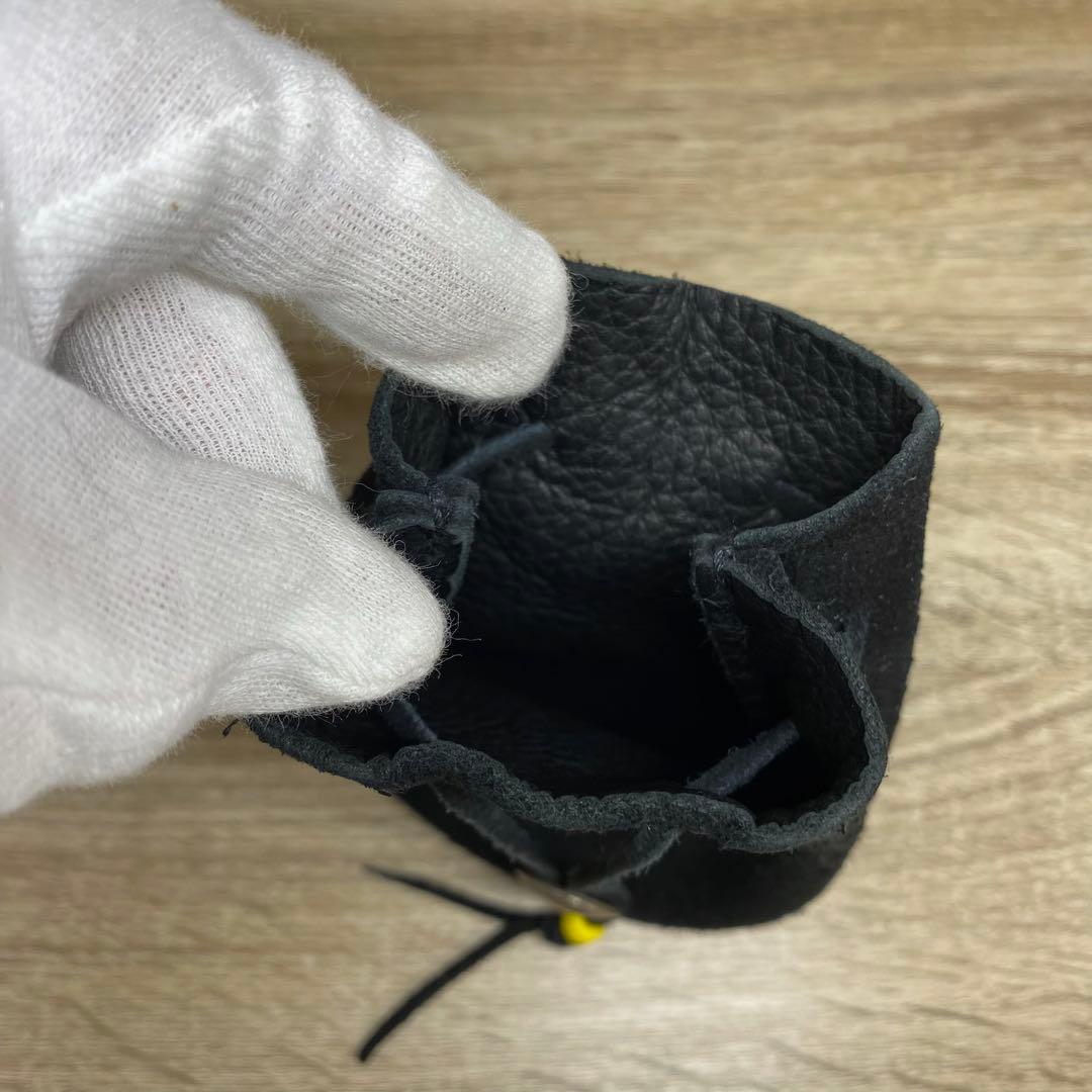 goro's ゴローズ　巾着ポーチ 小物入れ　レザー　　ブラック