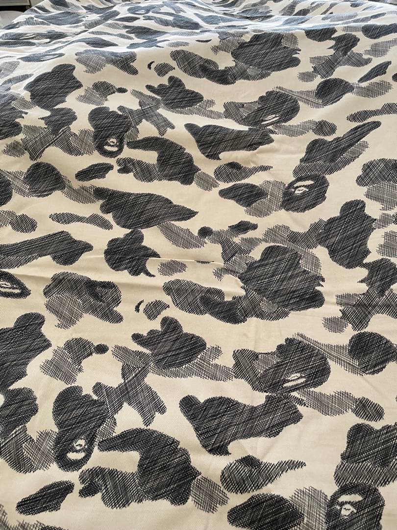 ape bape 非売品　生地　綿　カモ　迷彩　スケッチカモ　レア　希少