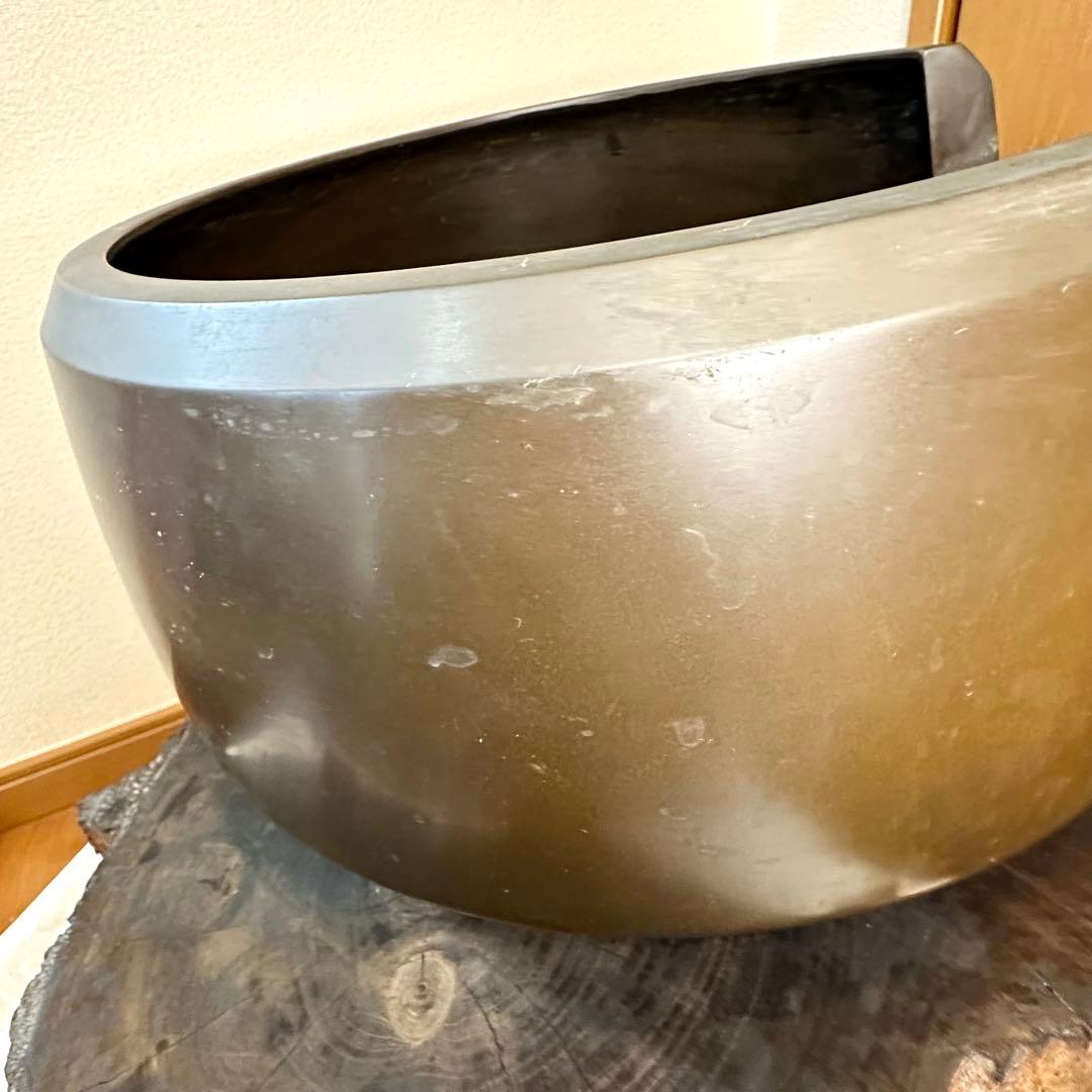 A.Bまとめて購入のみ♦︎未使用品♦︎茶道具　唐銅？面取り風炉　虫喰い 五徳　風炉