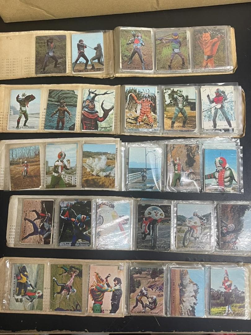 昭和レトロ 仮面ライダーアルバム 5冊303枚 まとめ売り カルビー