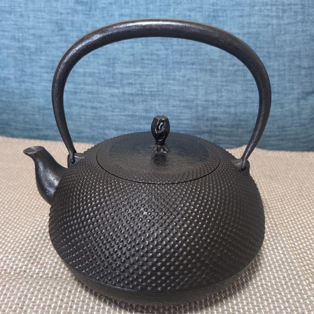 釜定　鉄瓶　新珠　あられ　南部鉄器