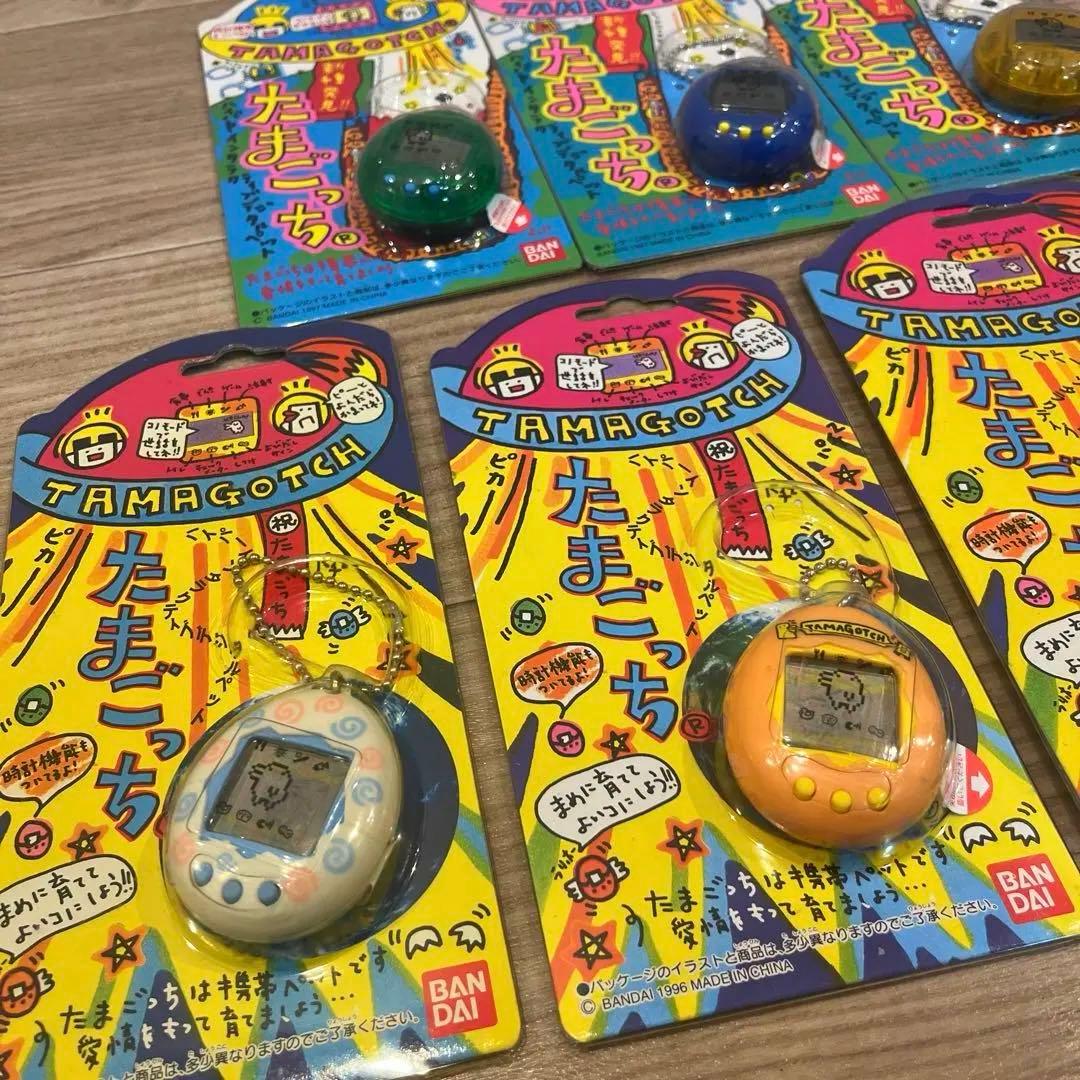 【新品 未使用】初代たまごっち 新種発見たまごっち　7個セット 希少カラー　緑