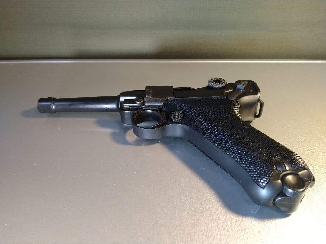 希少な美品！タナカ　ルガーP08　４インチ　快調ガスブロ、ガス漏れ無し！