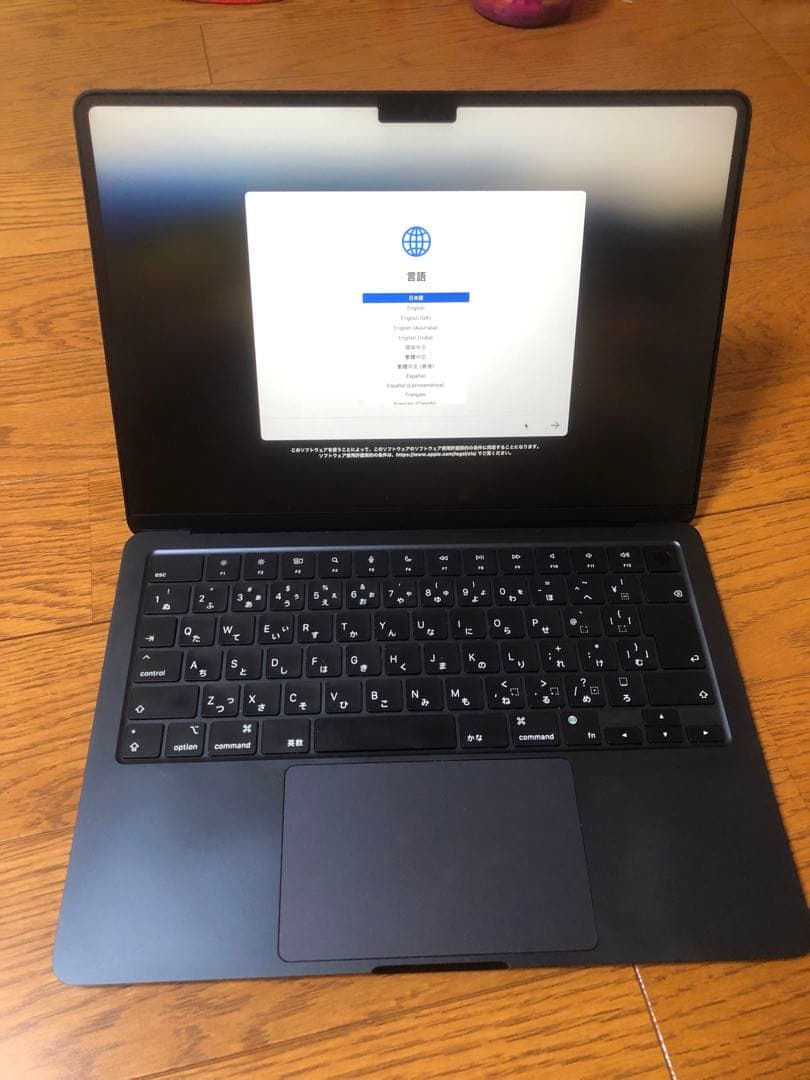 MacBook本体 MacBook air 2022 m2 8GB