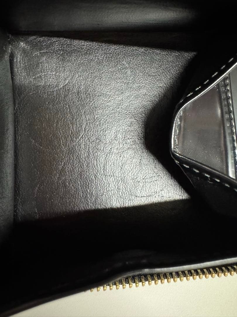 コムデギャルソン ポルカドット L字 ジップ 二つ折り財布