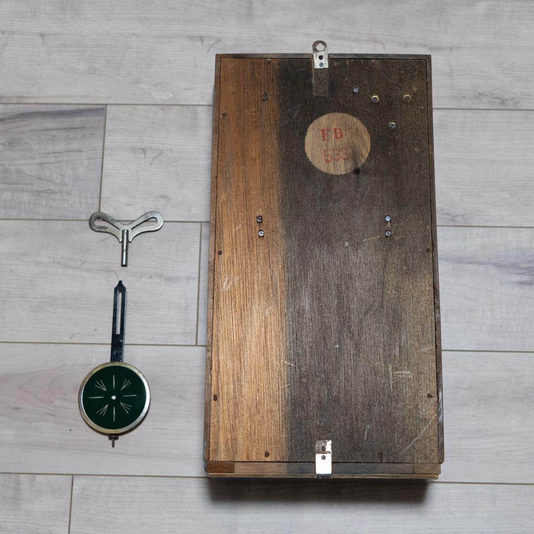 英計舎　柱時計　ボンボン時計　昭和　レトロ　オーバーホール済　動作品