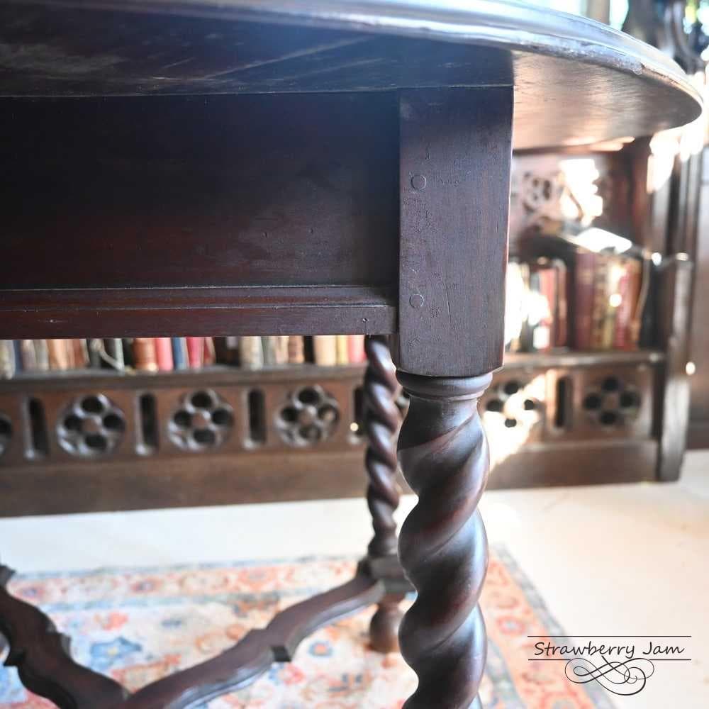 L3710-39 英国アンティーク オーク 丸テーブル ダイニング 食卓テーブル