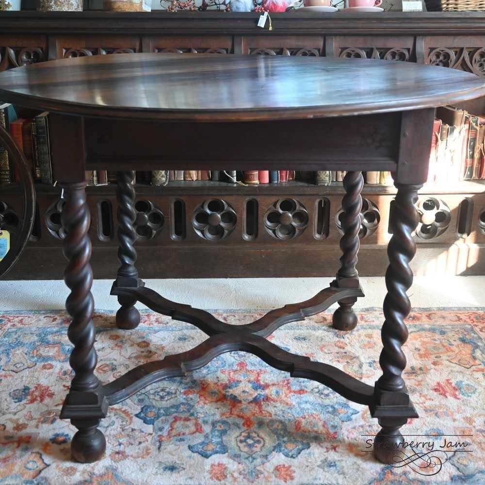 L3710-39 英国アンティーク オーク 丸テーブル ダイニング 食卓テーブル