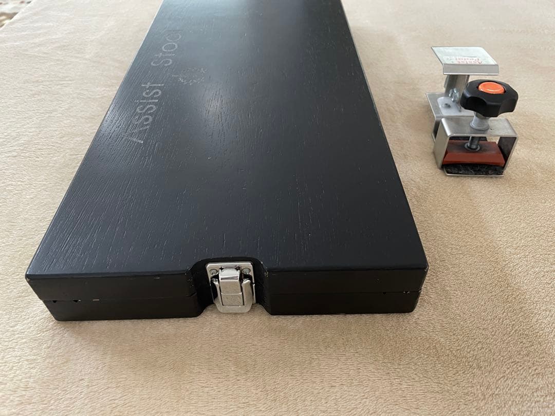 アシストスツールASS-V（ピアノ足台）　アシストペダル付