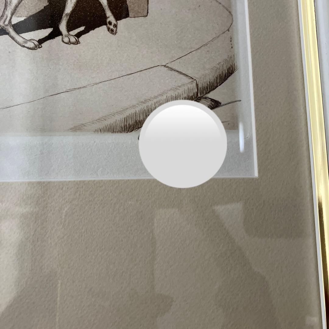 ボリス・オクライン　本人サインあり　美品　銅版画　エッチング