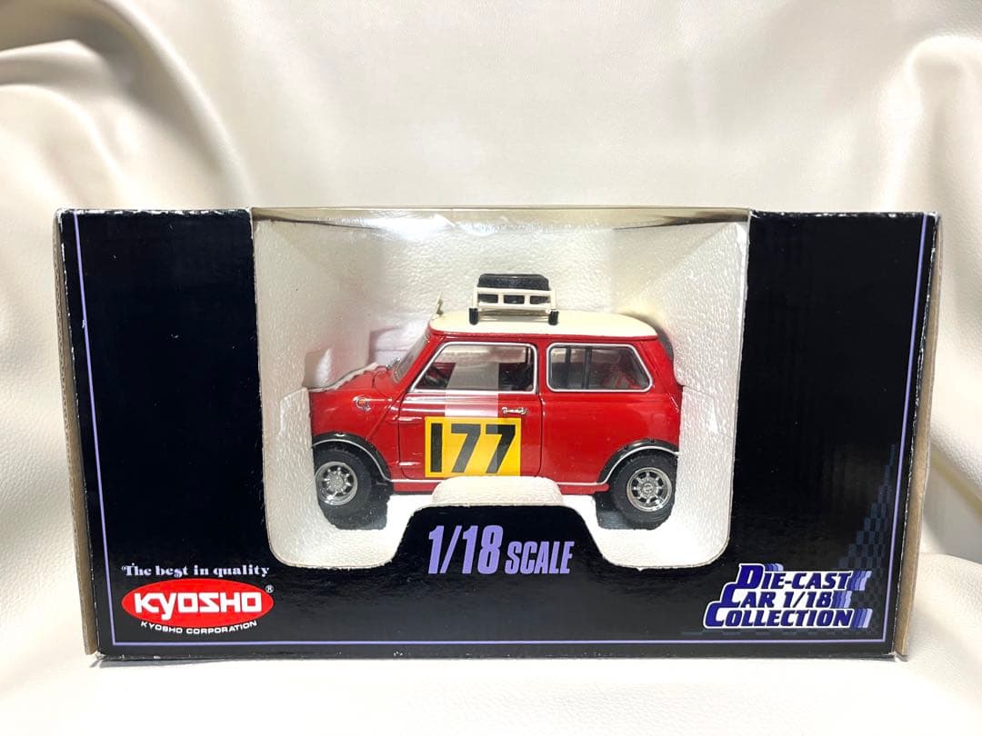 【希少絶版品!】ミニクーパー 1275S `67ラリー 京商 1/18 モーリス