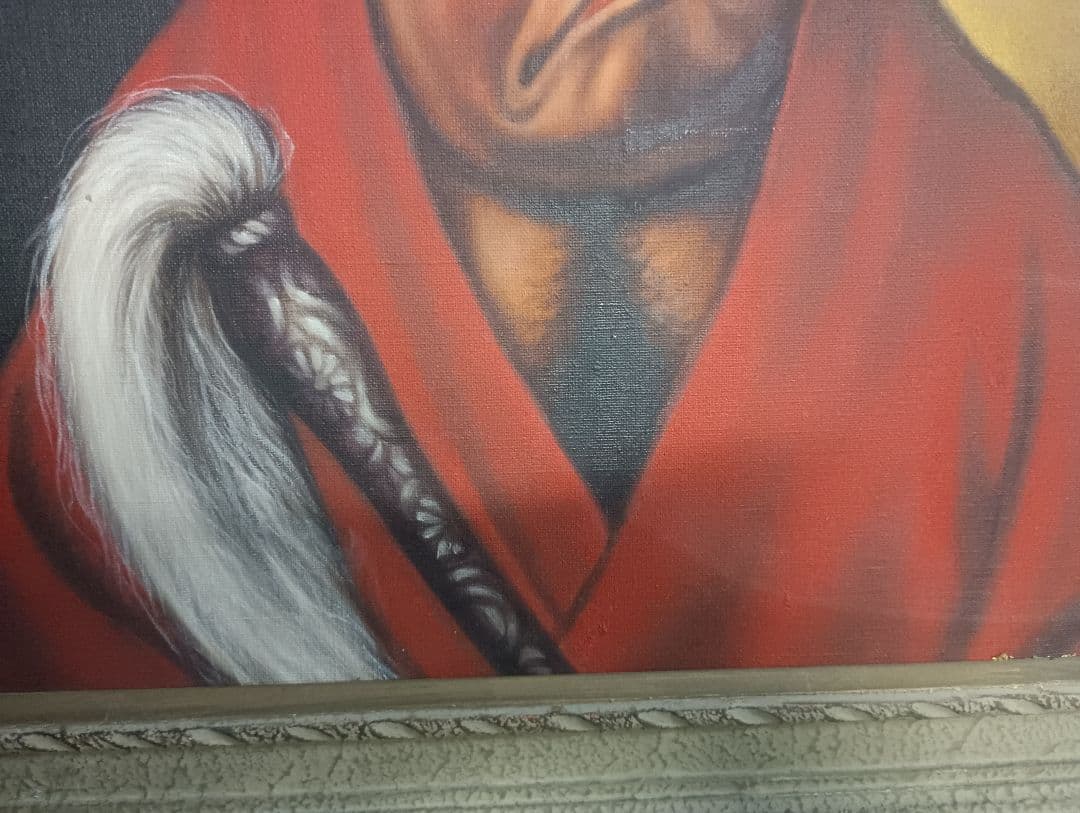 4967）馬堀喜孝　油絵F8号　ダルマ