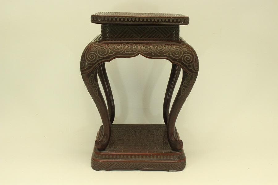 具利 彫刻 高炉台 高卓 時代物(A983)