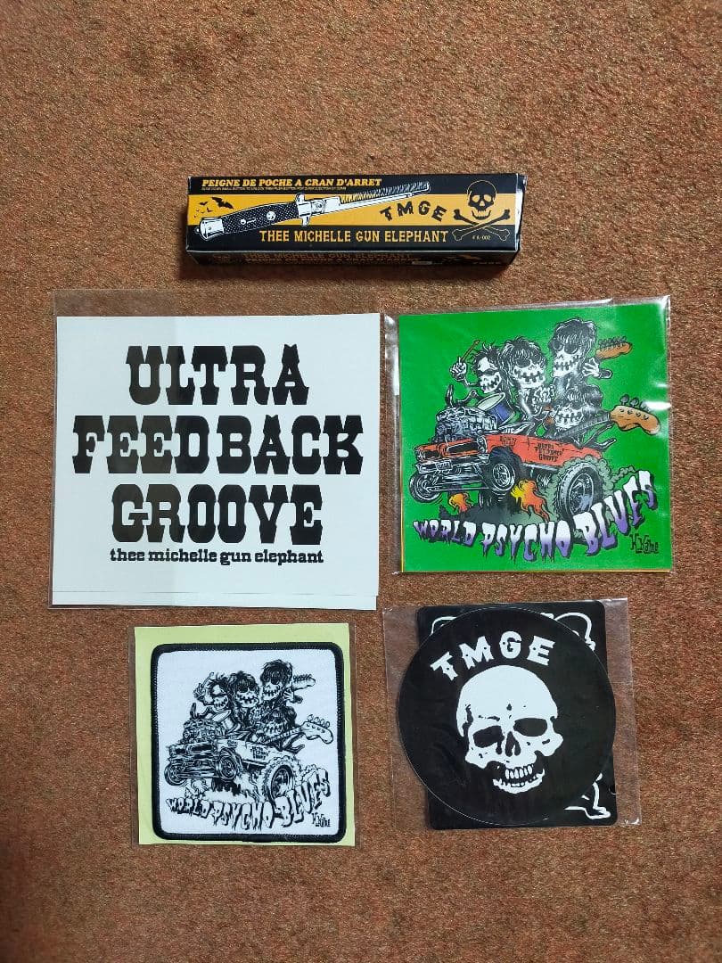 ミッシェルガンエレファント　グッズ　コーム　ステッカー　ワッペン