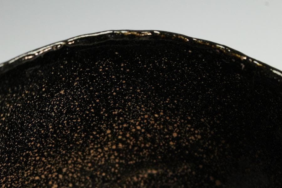 茶道具 不ニ 黒楽茶碗 仁阿弥道八造 共箱(K-XA876)