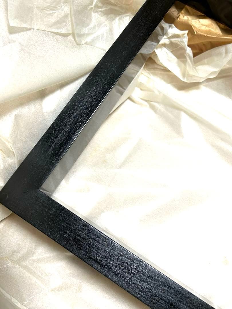 新品　炉縁　お茶道具、茶器、茶道具　炉縁真塗り　本漆　戸塚富悦作