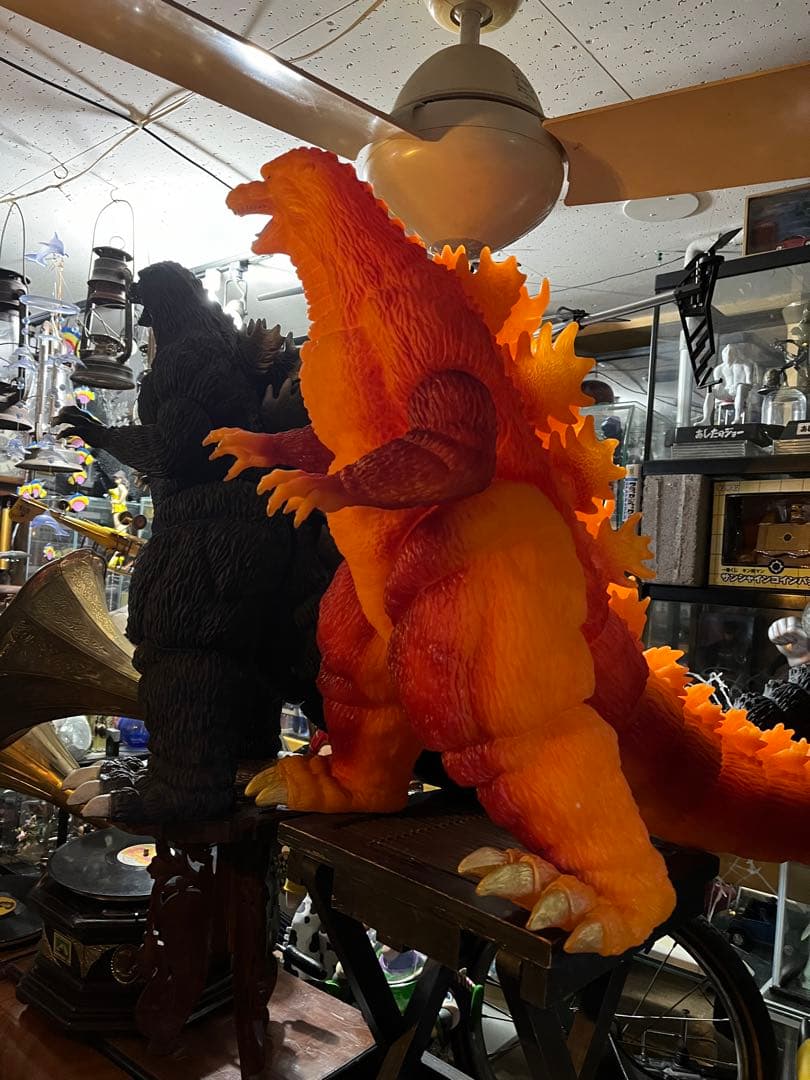 バーニングゴジラ、特大バーニングゴジラ、120センチごジラ、バンダイ