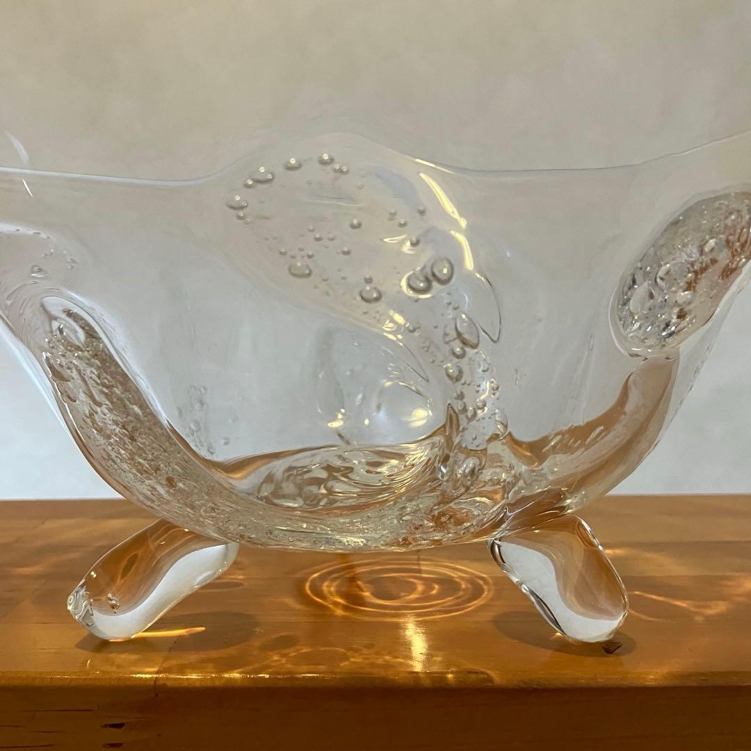 吹きガラス ガラスボウル ガラスのうつわ 作家もの