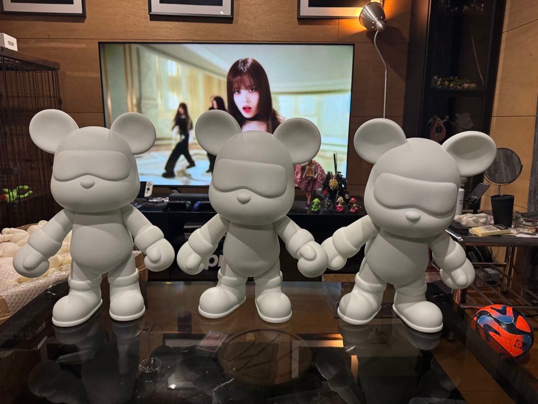 ベアアート 色付け前　流体クマ