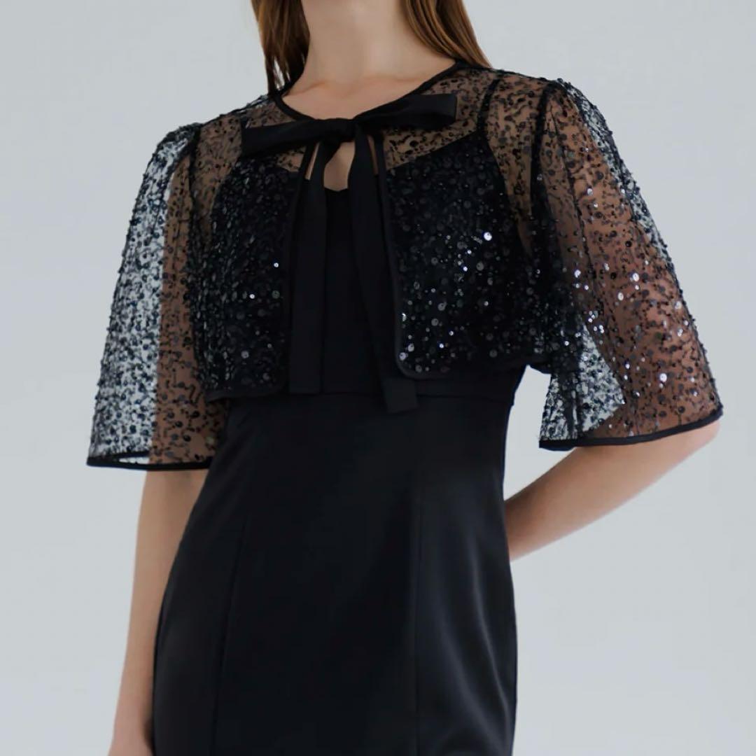 スパンコールビジューボレロマーメイドワンピースドレス