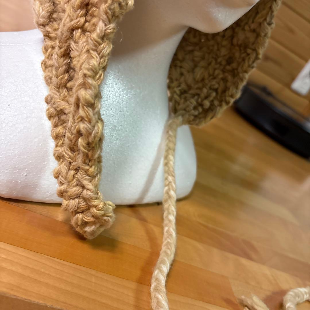 ★最終価格★値下げ応相談★キャピタル ベージュ 編み込みニット帽