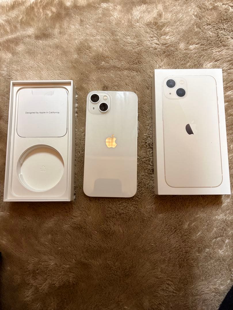 （中古品）Apple iPhone 13 ホワイト 本体　SIMフリー