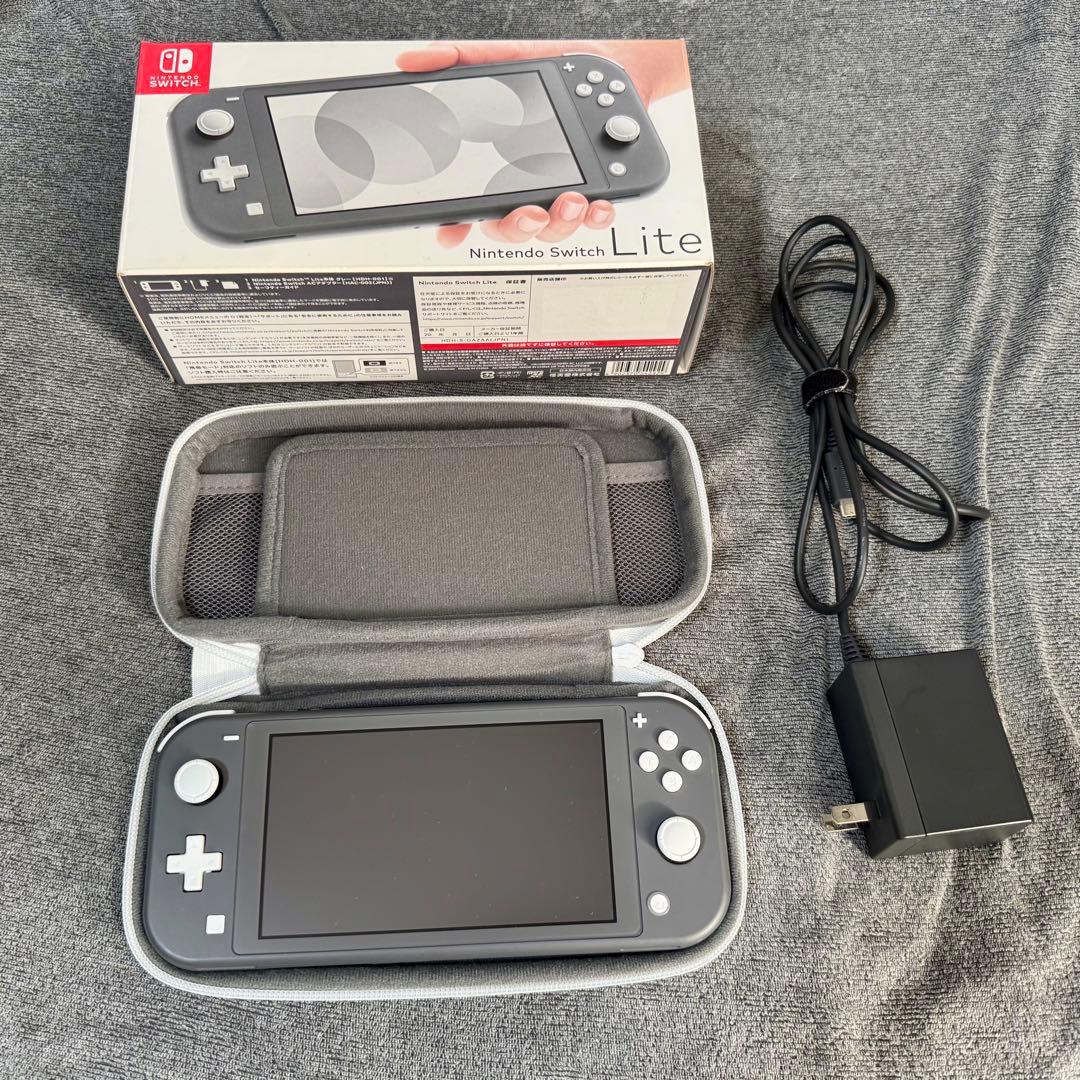 箱・ケース付き★Nintendo 任天堂 Switch Lite グレー