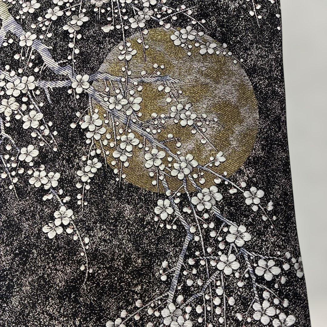 未使用　正絹西陣織大光謹製美しいキモノ掲載若冲梅花豪華袋帯