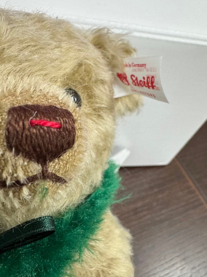 定価4.8万Steiff シュタイフ 新品 ベージュ テディベア リトルサンタ