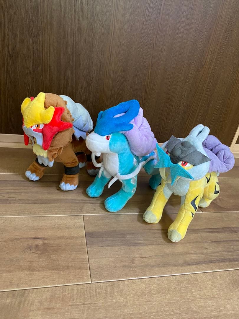 ポケモン ぬいぐるみセット エンテイ スイクン ライコウ