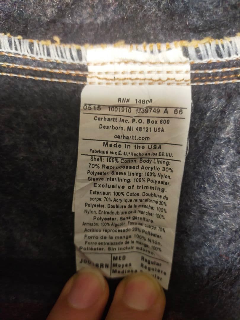 古着　Carhartt 　デトロイトジャケット M