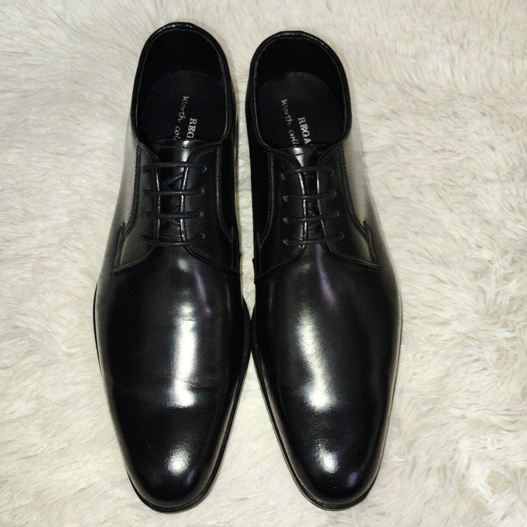 【美品】REGALリーガル　プレーントウ　冠婚葬祭　25