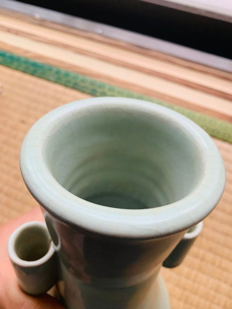 中国明〜清時代の青磁花瓶