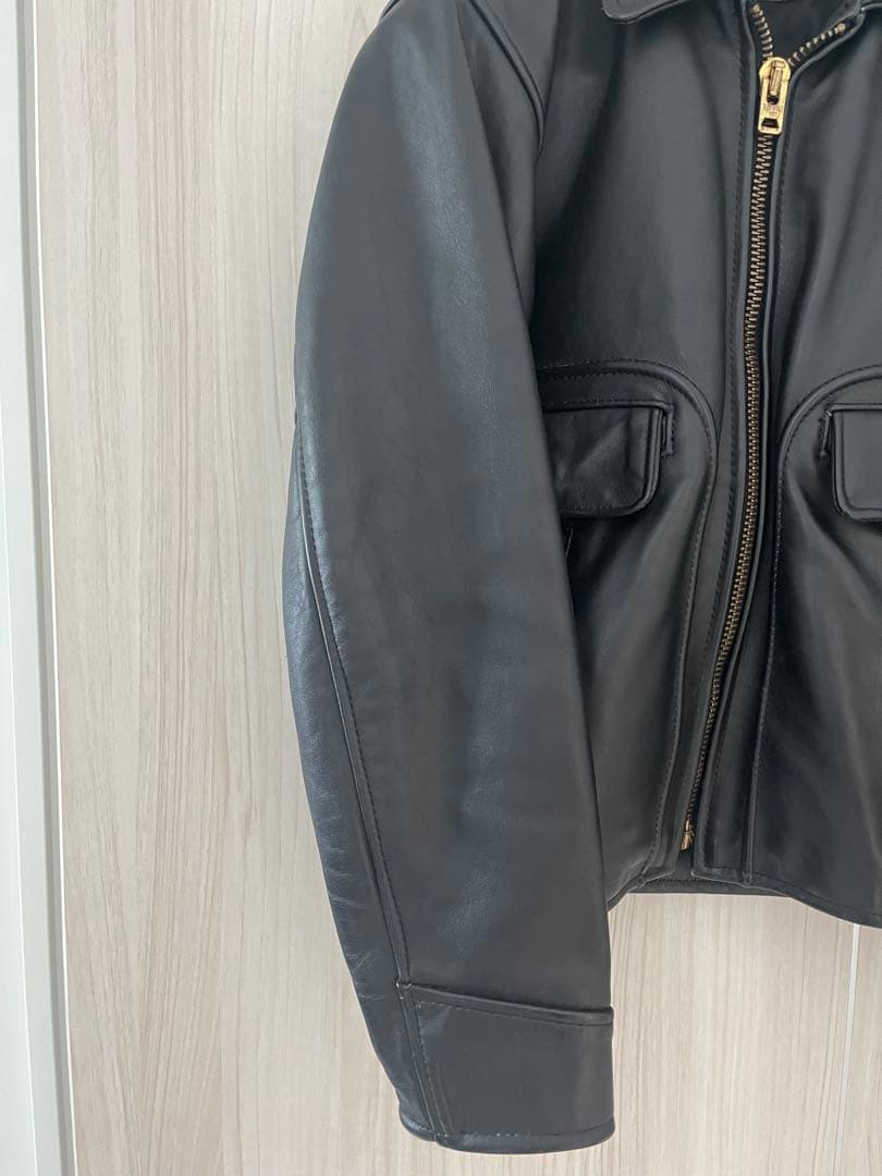 vanson シングルライダース レザージャケット 34