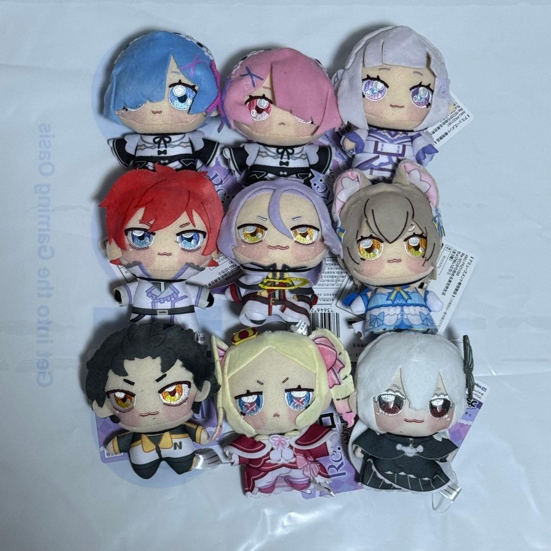 GiGO限定 リゼロ Re:ゼロ ちょぴぬいぷち マスコット 全種セット