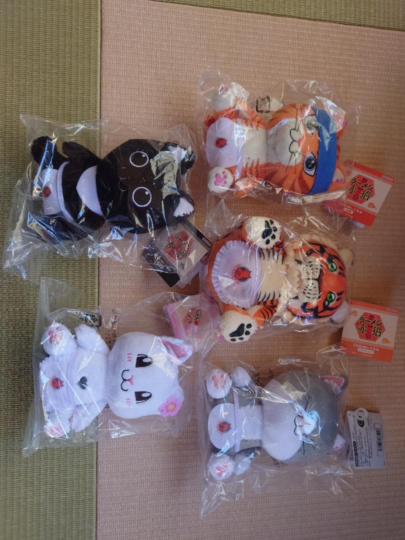 バンダイナムコ ラーメン赤猫 ぬいぐるみセット 5体