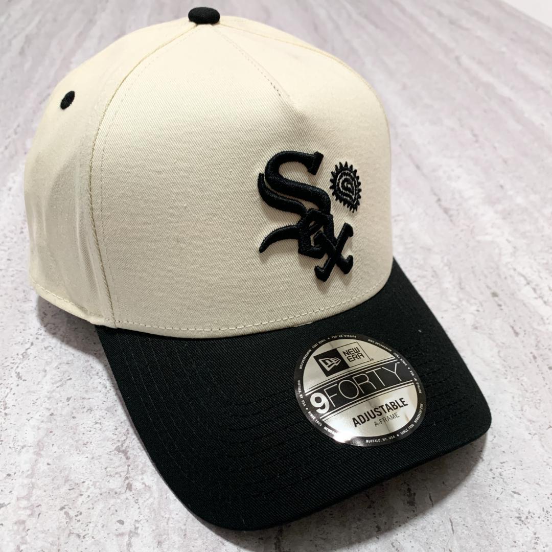 海外限定 ニューエラ SOX ホワイトソックス ブラック ペイズリー